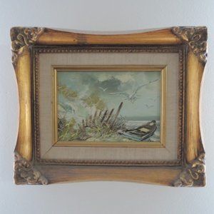 Oil Painting by Panetere 11 X 9 "California School of Painters" Seascape Scene